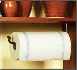 Under Cabinet Paper Towel Holder Forged Iron Paper Towel Hanger 