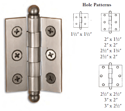 4 Solid Brass Hinge Finial Small Door Box Hinges Vintage Style Solid Cast  Antique Brass 6.3 Cm 2.1/2 Hand Made 